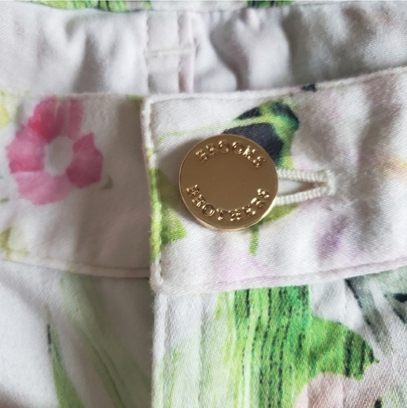 Brooks Brothers Natalie Fit Floral Green Pants 8 - Picture 4 of 15